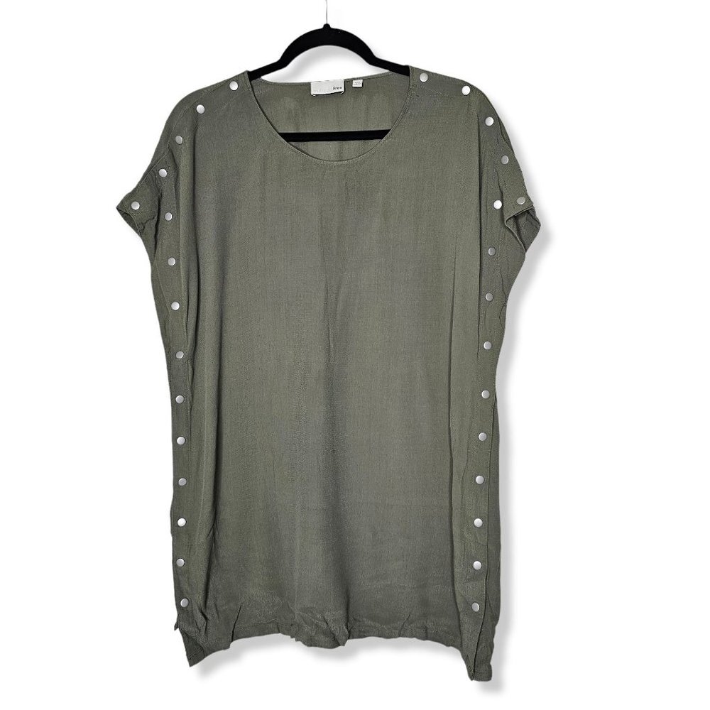 ⚡️Wilfred Free Size XXS Army Green Aamito Snap Dress Short Sleeve Mini